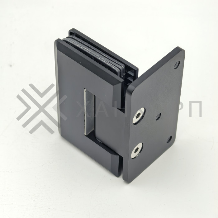 Петля Бета β FDP-20 стена-стекло с боковым креплением, латунь/черный