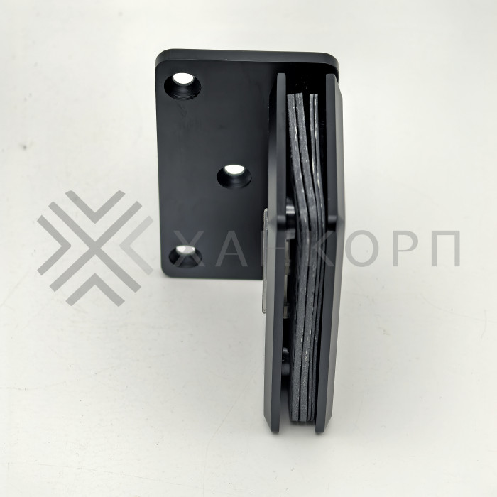 Петля Бета β FDP-20 стена-стекло с боковым креплением, латунь/черный