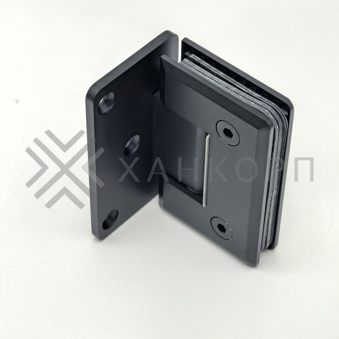 Петля Бета β FDP-20 стена-стекло с боковым креплением, латунь/черный