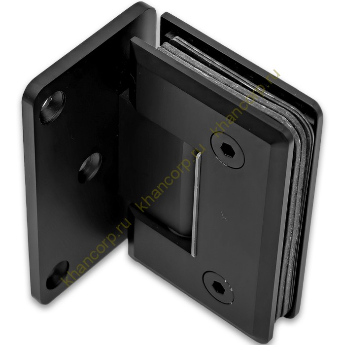 Петля Бета β FDP-20 стена-стекло с боковым креплением, латунь/черный