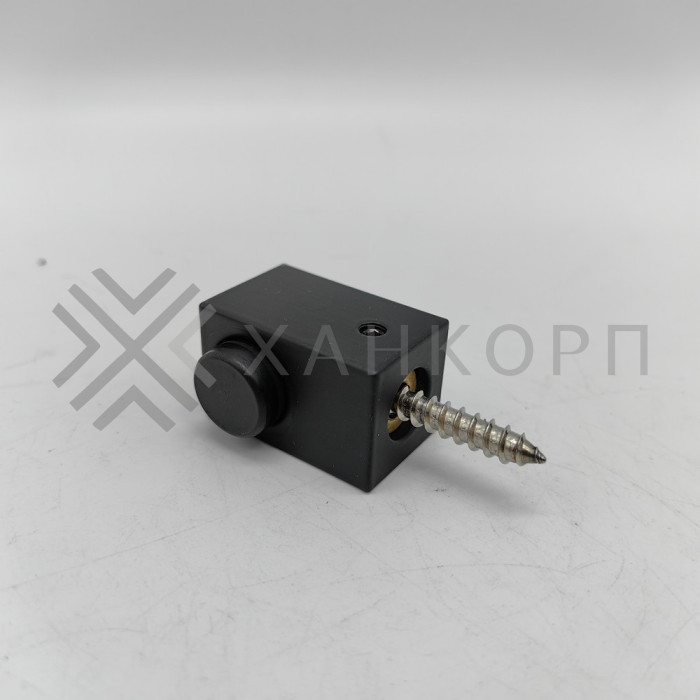 Дверной стопор FDA-08R правый к стене/полу, нержавейка/черный