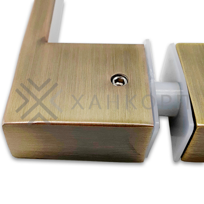 Ручка скоба FDR-90, 10х15х220х1.0 мм, нержавейка/бронза