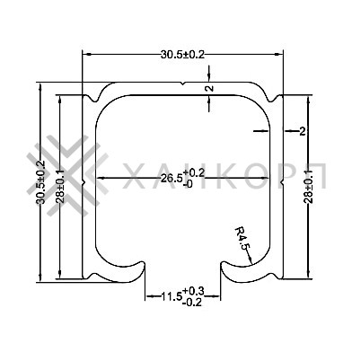 Трек FDS-151.2 для раздвижной системы FDS-15 длина 2 м, алюминий/анодированный