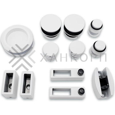 Раздвижная система Альфа FDS-1, нержавейка/белый