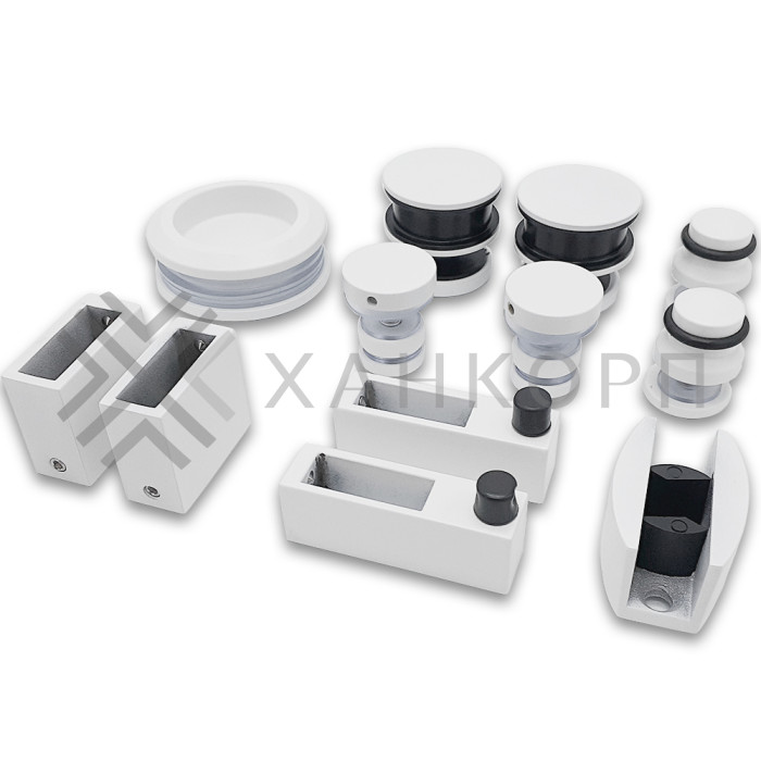 Раздвижная система Альфа FDS-1, нержавейка/белый