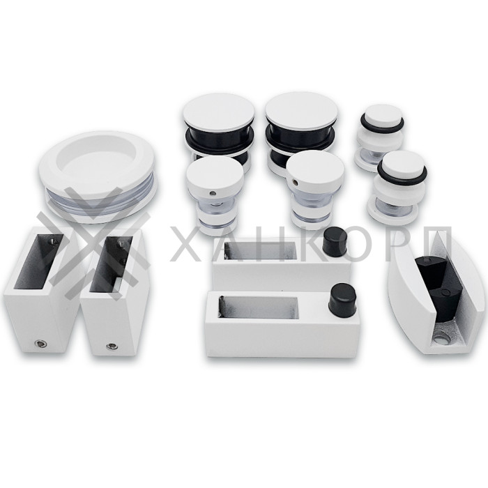 Раздвижная система Альфа FDS-1, нержавейка/белый