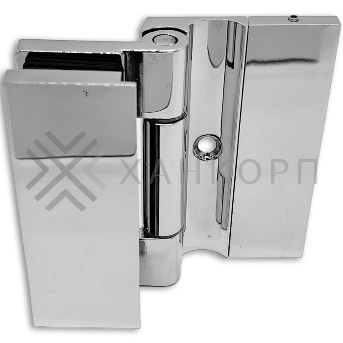 Петля Гера FDP-120 стена-стекло 90˚ открывание наружу, цинк/хром