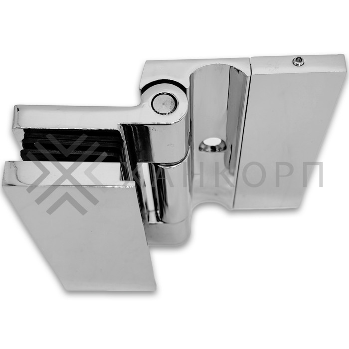 Петля Гера FDP-120 стена-стекло 90˚ открывание наружу, цинк/хром