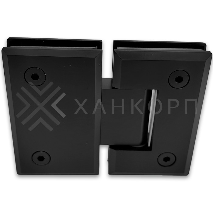 Петля Бета β FDP-22 стекло-стекло 180˚, цинк/черный