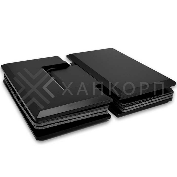 Петля Бета β FDP-22 стекло-стекло 180˚, цинк/черный