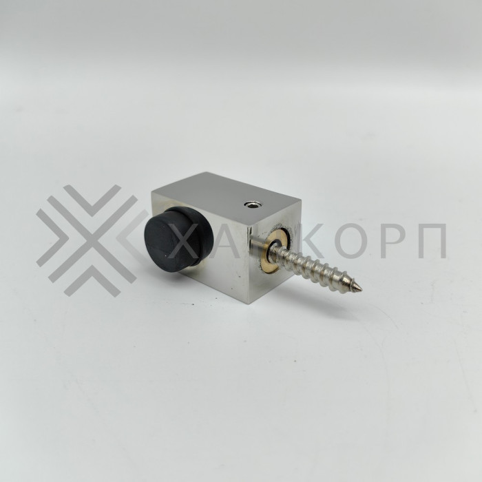Дверной стопор FDA-08R правый к стене/полу, нержавейка/полированный
