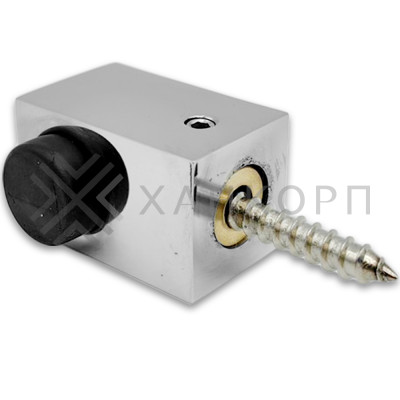 Дверной стопор FDA-08R правый к стене/полу, нержавейка/полированный