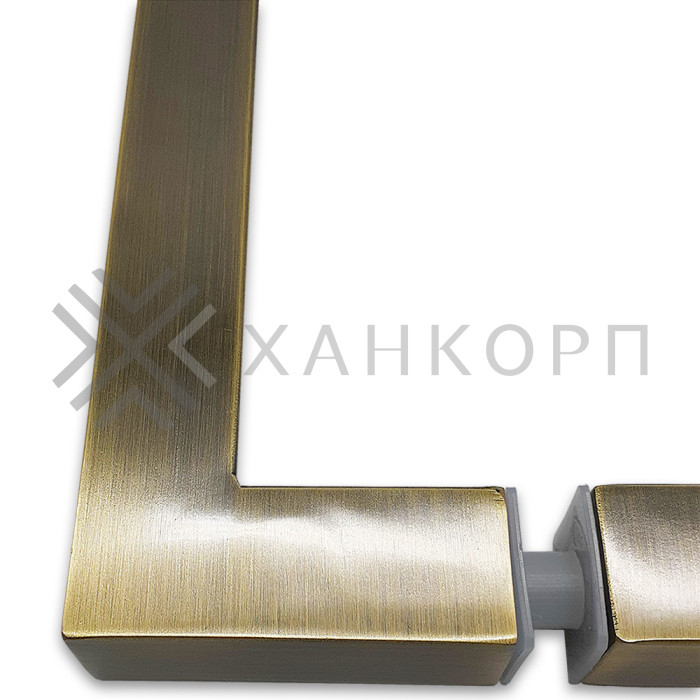 Ручка скоба FDR-72, 25x25x200x400х1.0 мм, нержавейка/бронза