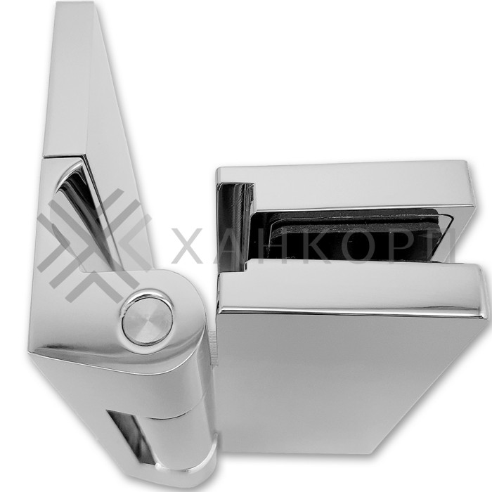 Петля Гера FDP-120 стена-стекло 90˚ открывание наружу, латунь/хром