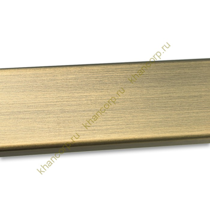 Труба FDT-392, 30х10х2 мм 2 м, нержавейка/бронза