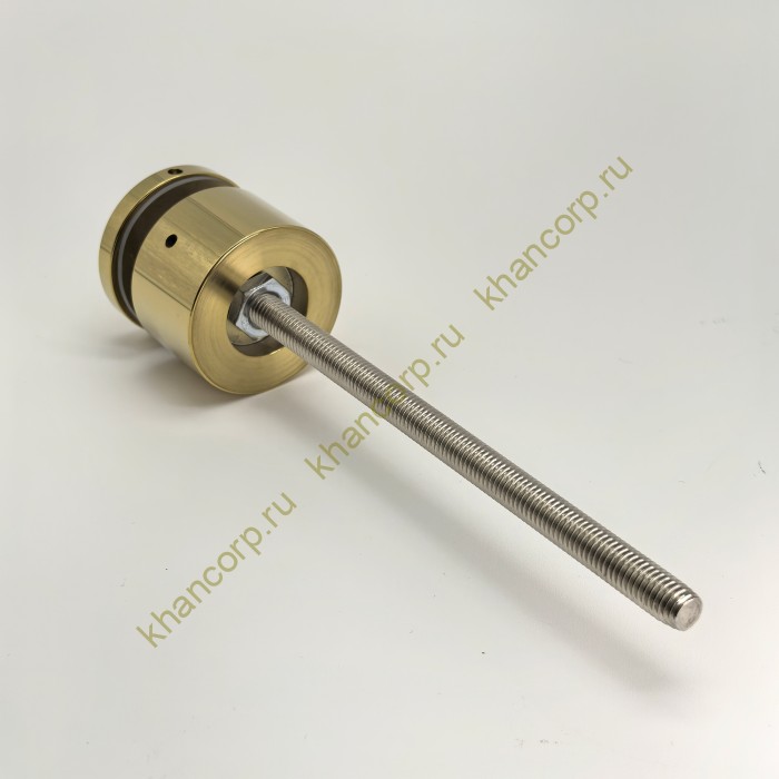 Стеклодержатель FKK-40, 10х30 мм O50 мм М10x1.5 для стекла, нержавейка/золото