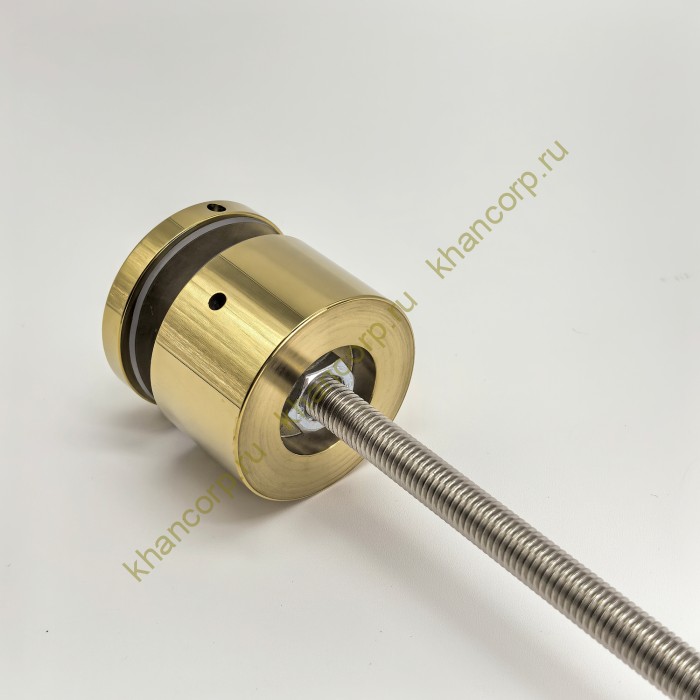 Стеклодержатель FKK-40, 10х30 мм O50 мм М10x1.5 для стекла, нержавейка/золото