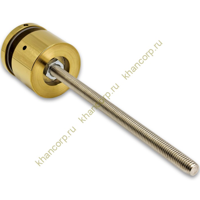 Стеклодержатель FKK-40, 10х30 мм O50 мм М10x1.5 для стекла, нержавейка/золото