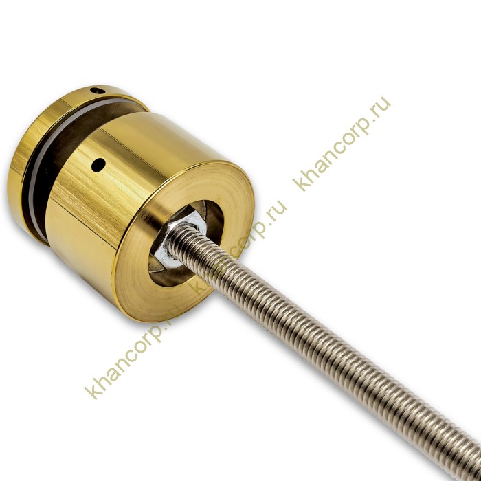 Стеклодержатель FKK-40, 10х30 мм O50 мм М10x1.5 для стекла, нержавейка/золото