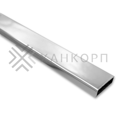 Труба FDT-352, 30х10х1.5 мм 2 м, нержавейка/полированный8K