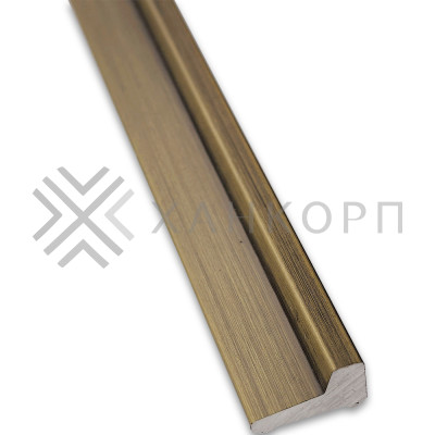 Порог алюминиевый FDPA-43.15 для душевой 1,5 м, алюминий/бронза