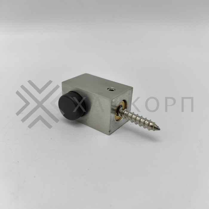 Дверной стопор FDA-08R правый к стене/полу, нержавейка/матовый