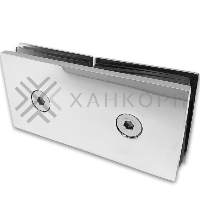 Коннектор Бета β FDK-26 стекло-стекло 180˚, латунь/хром