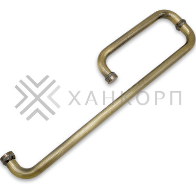 Ручка полотенцесушитель FDR-75, 19х200х450х1.0 мм, нержавейка/бронза
