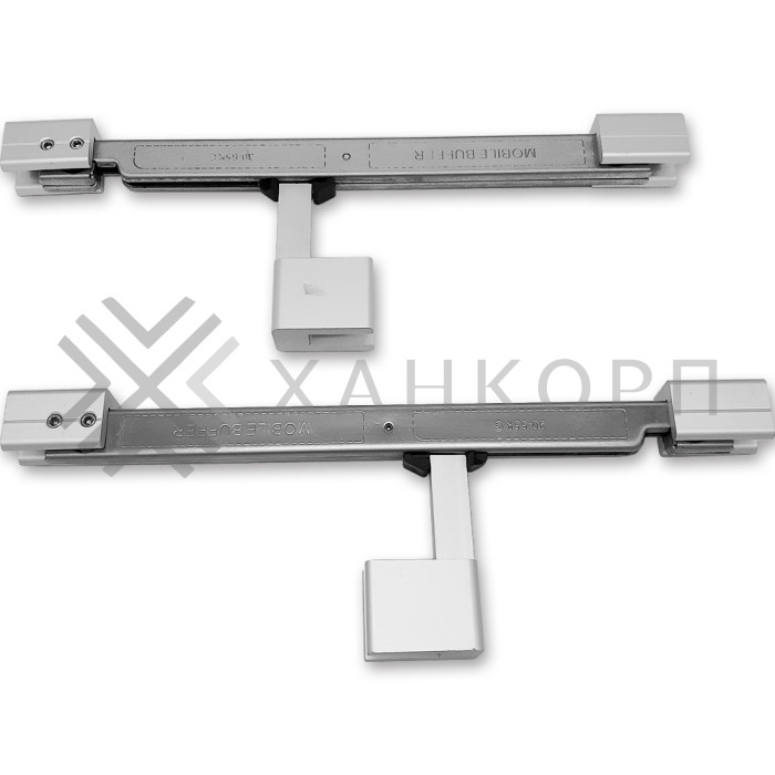 Комплект доводчиков FDS-153, 2 шт для раздвижной системы FDS-15, нержавейка/матовый