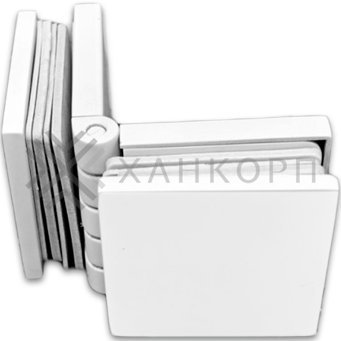 Коннектор Пегас FDK-101 стекло-стекло 0°-180° латунь/белый