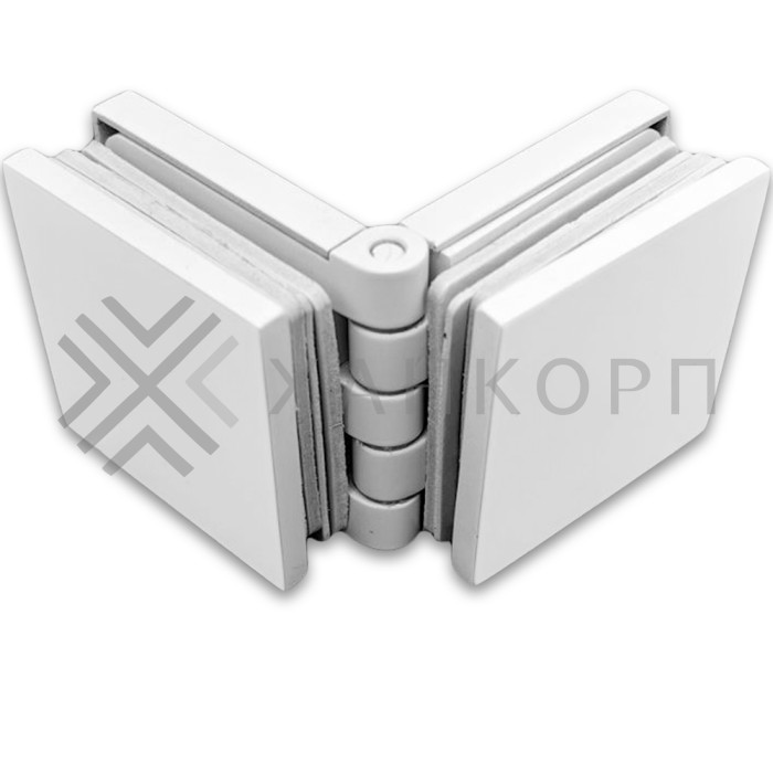 Коннектор Пегас FDK-101 стекло-стекло 0°-180° латунь/белый