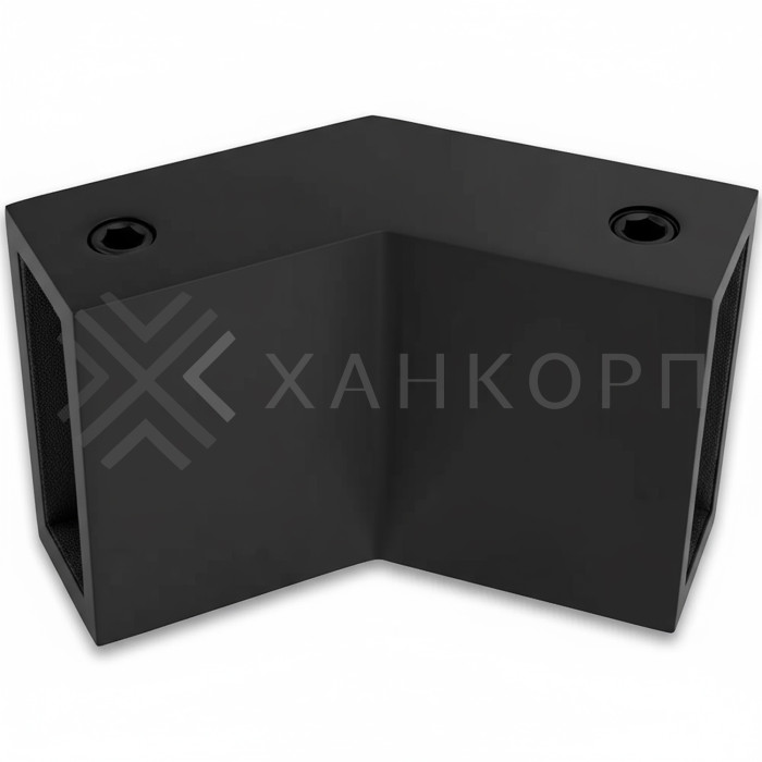 Соединитель FDC-36 трубы 30х10 вертикальный 135°, нержавейка/черный