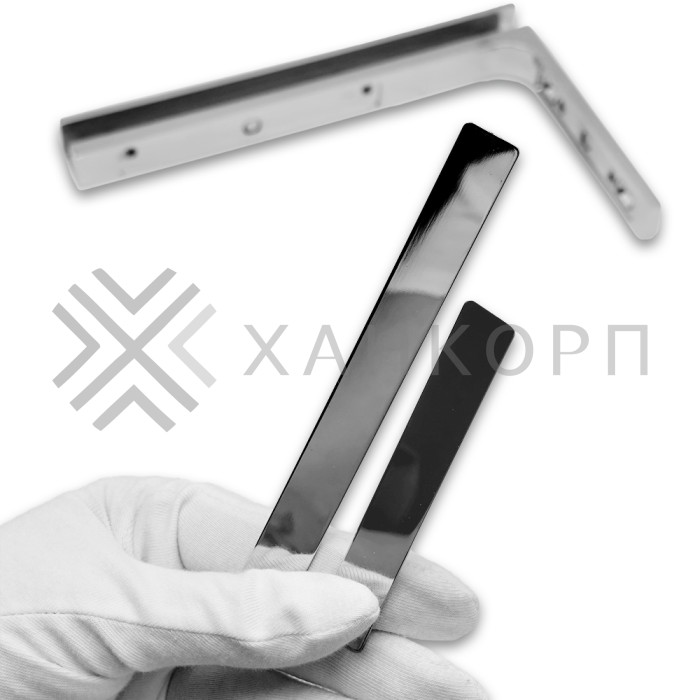 Комплект декоративных крышек FDKA-05 для углового стабилизатора FDK-5, нержавейка/полированный