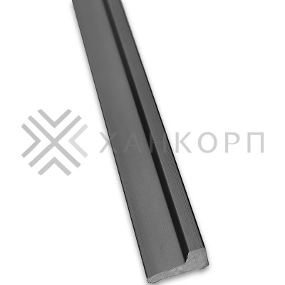 Порог алюминиевый FDPA-43.15 для душевой 1,5 м, алюминий/оружейная сталь