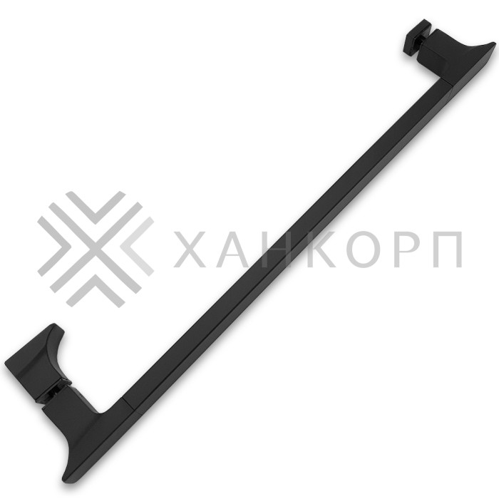 Ручка скоба FDR-96, 15х30х450 мм, нержавейка/черный