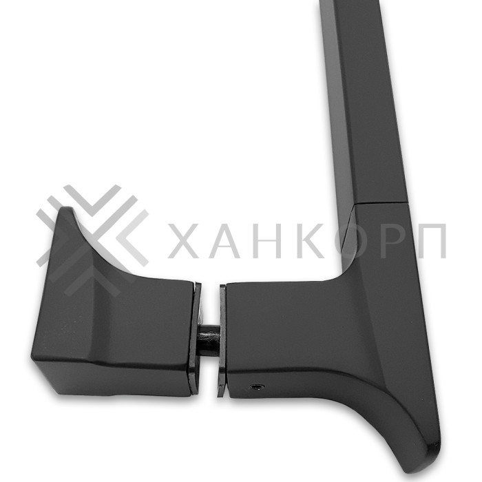 Ручка скоба FDR-96, 15х30х450 мм, нержавейка/черный