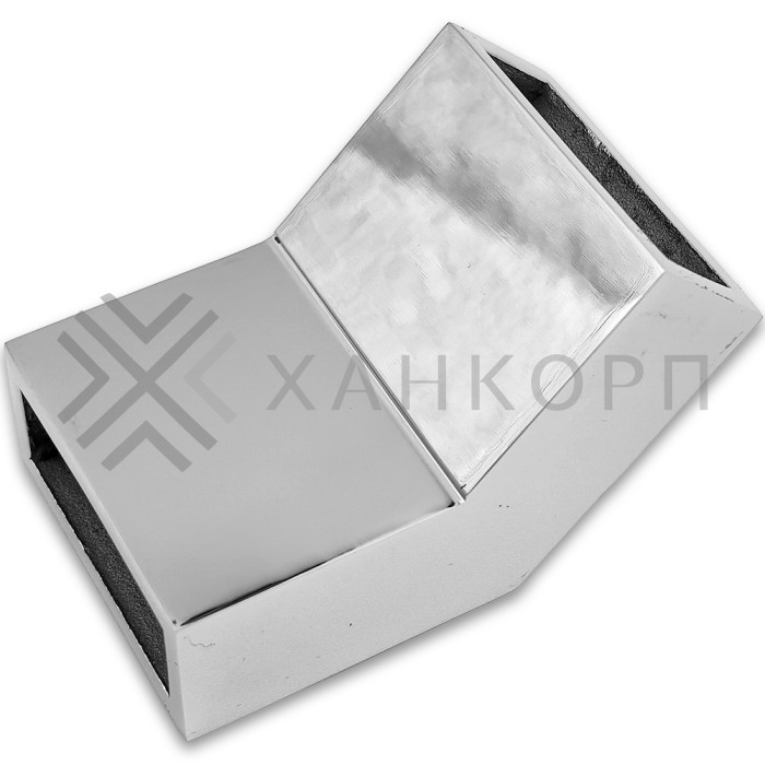 Соединитель FDC-36 трубы 30х10 вертикальный 135°, нержавейка/полированный