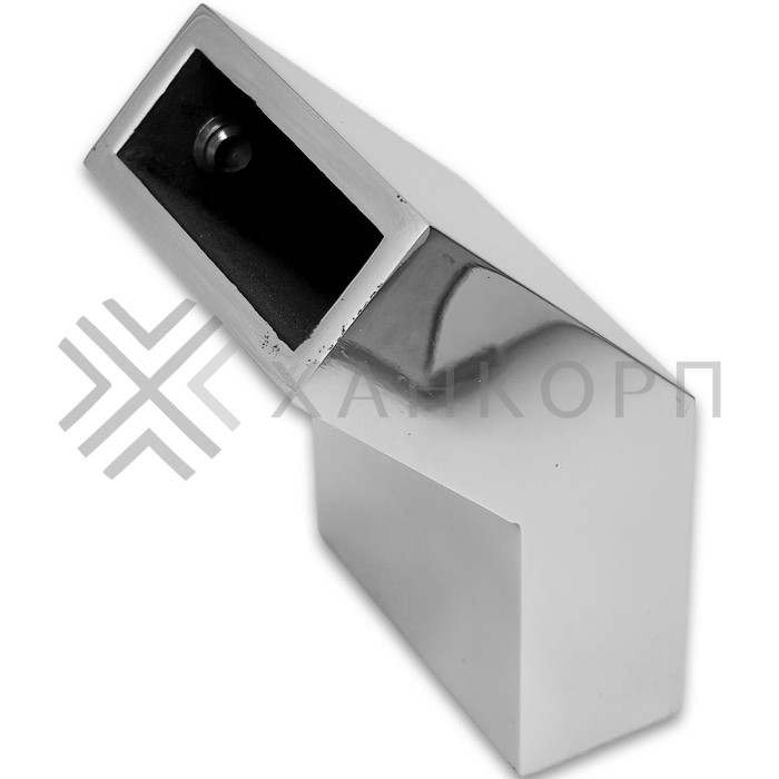 Соединитель FDC-36 трубы 30х10 вертикальный 135°, нержавейка/полированный