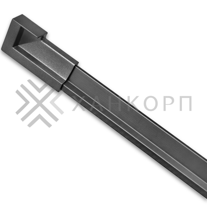 Заглушка FDPA-430L ЛЕВАЯ торцевая для порога FDPA-43.15, ПВХ/оружейная сталь