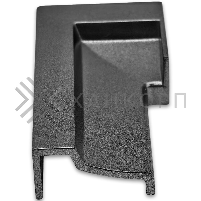 Заглушка FDPA-430L ЛЕВАЯ торцевая для порога FDPA-43.15, ПВХ/оружейная сталь