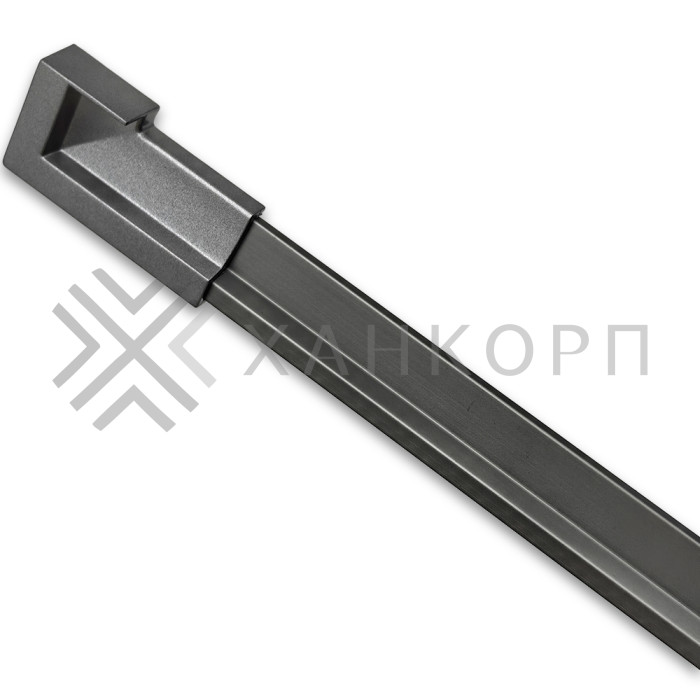 Заглушка FDPA-430R ПРАВАЯ торцевая для порога FDPA-43.15, ПВХ/оружейная сталь