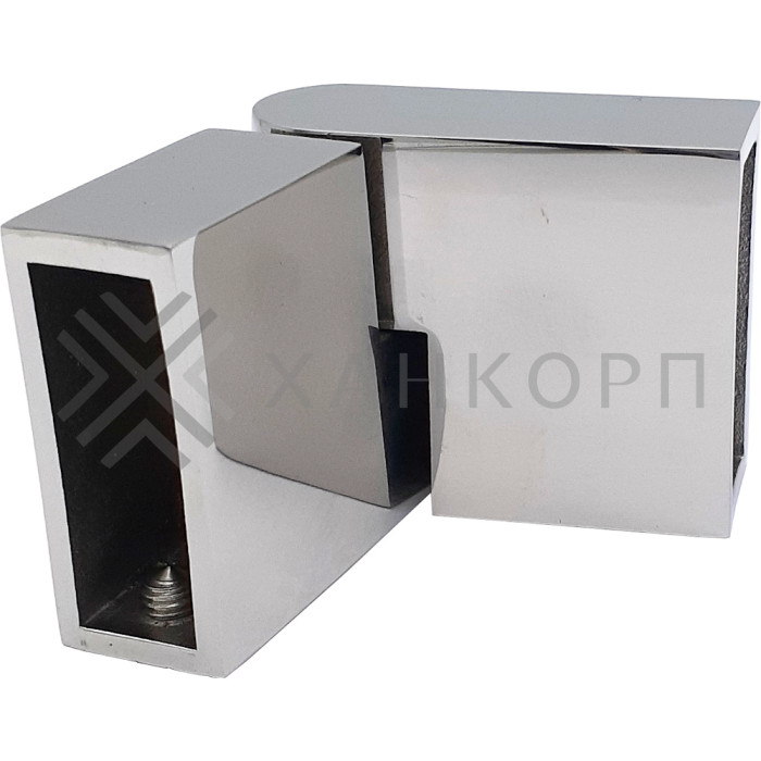 Соединитель FDC-37 трубы 30х10 вертикальный 90°-180°, нержавейка/полированный