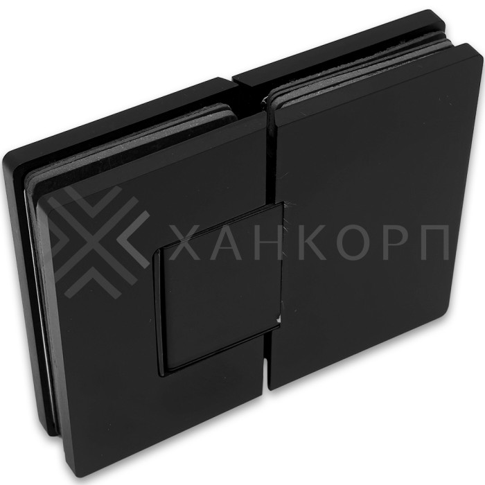 Петля Афина FDP-132 стекло-стекло 180˚, латунь/черный