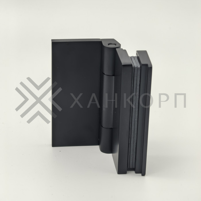 Петля Гера FDP-122 стена-стекло 90˚ открывание внутрь, латунь/черный