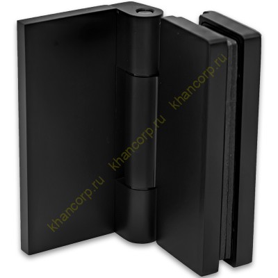 Петля Гера FDP-122 стена-стекло 90˚ открывание внутрь, латунь/черный