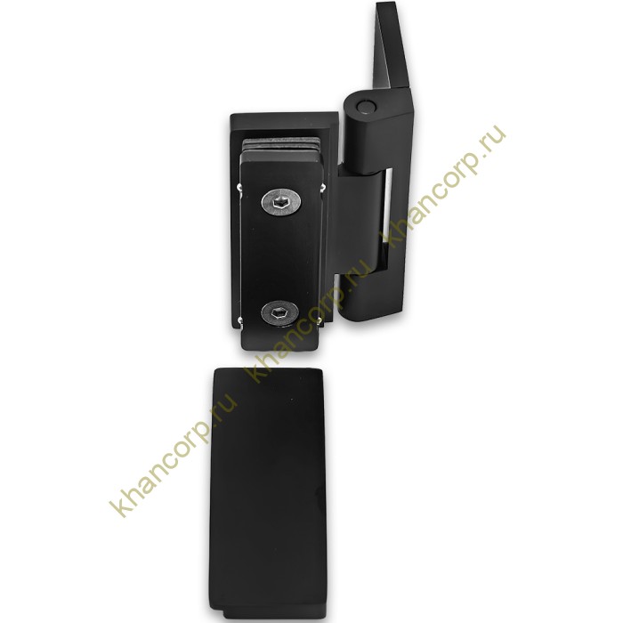 Петля Гера FDP-122 стена-стекло 90˚ открывание внутрь, латунь/черный