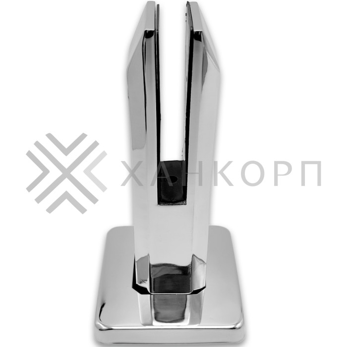 Стойка FOS-03 для стекла напольная 95х200 мм без сверления, нержавейка/полированный