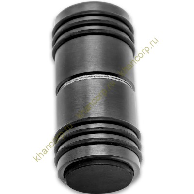 Ручка кноб Йота FDR-141 с одним резиновым торцом, алюминий/оружейная сталь