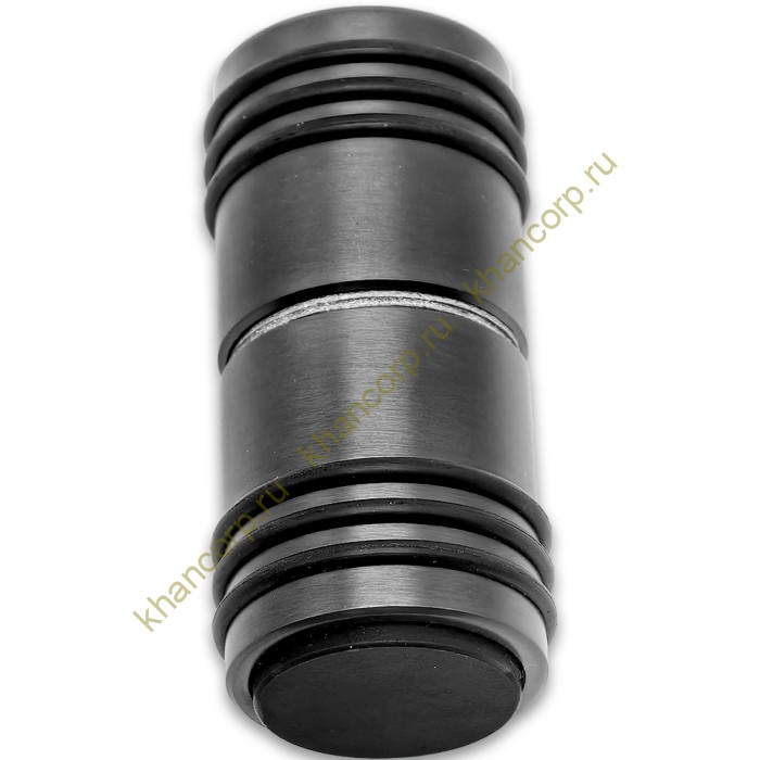 Ручка кноб Йота FDR-141 с одним резиновым торцом, алюминий/оружейная сталь