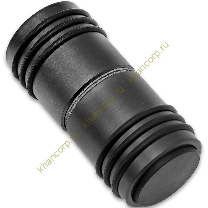 Ручка кноб Йота FDR-141 с одним резиновым торцом, алюминий/оружейная сталь